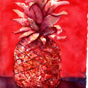 Party Pineapple Take 2 by Rebecca Zdybel 