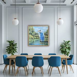 Big Blue - 40x40 by Rebecca Zdybel, Image 4.