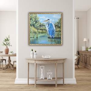 Big Blue - 40x40 by Rebecca Zdybel, Image 9.