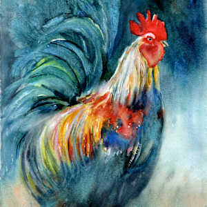 Gleaming Rooster by Rebecca Zdybel