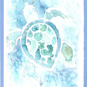 Turtle Daze in Blue by Rebecca Zdybel