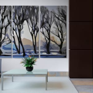 Variation on a Winter Dawn (triptych) by Valerie Timmons 