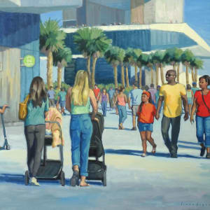 Pier People Watching by Linda Hugues