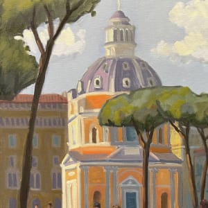 Tall Pines - Rome by Linda Hugues 
