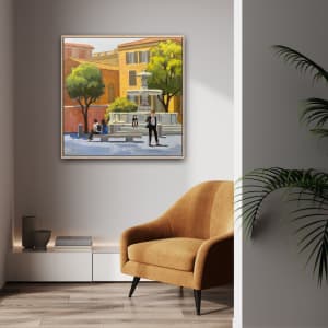 Trastevere Fountain - Rome by Linda Hugues 