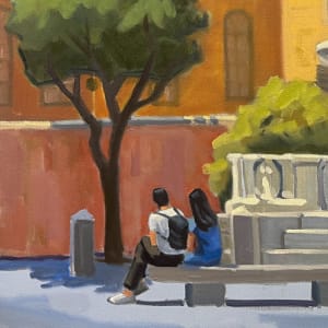 Trastevere Fountain - Rome by Linda Hugues 