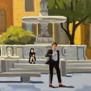 Trastevere Fountain - Rome by Linda Hugues 