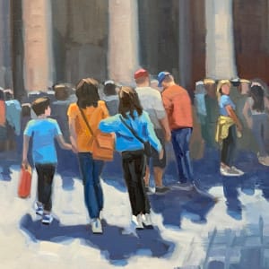 Pantheon Shadows - Rome by Linda Hugues 