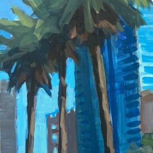 Towering Palms - Tampa by Linda Hugues 