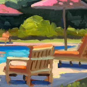 Poolside Palms - Tecate, Mexico by Linda Hugues 