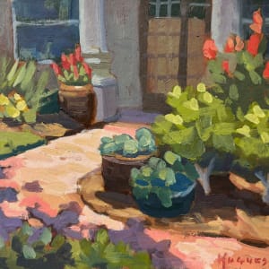 Shady Walkway - Tampa by Linda Hugues