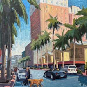 Cruising Downtown - Sarasota, FL by Linda Hugues