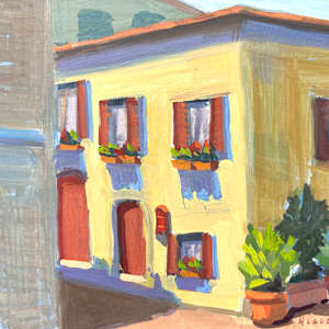 Narrow Lane - Alfidona, Italy by Linda Hugues