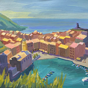 Vernazza from the Vineyards by Linda Hugues, Image 1.