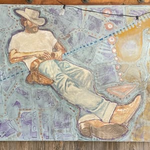 reclining cowboy by Eric Jones