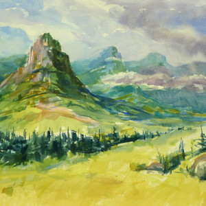 Advancing Clouds at St. Peter's Dome by Chas Martin