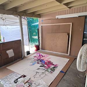 PLACE by Laura Letchinger  Image: in progress, outdoor studio 2023