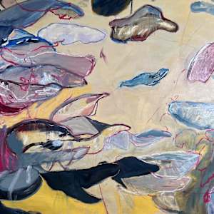 ROAM by Laura Letchinger  Image: work in progress, on studio floor, detail