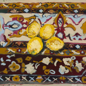 Lemons on Rug by Judith Hutcheson
