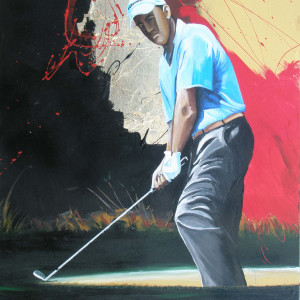 Golfista Azul by Jorge Bandeira