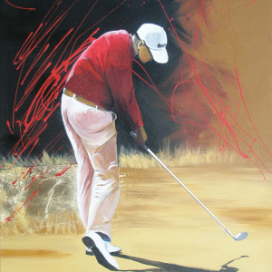Golfista de Costas by Jorge Bandeira