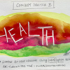 Shifting Shores Installation by Julea Hope Boswell  Image: concept sketch 2
