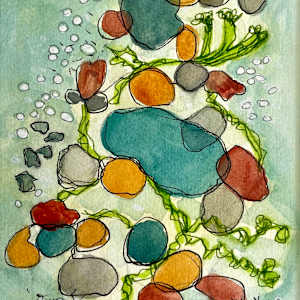 Shore Pebble Garden by Julea Hope Boswell