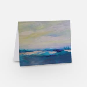 Landscape Themed Note Cards (6 pack - 3 designs) by Julea Boswell Art  Image: Skating Time