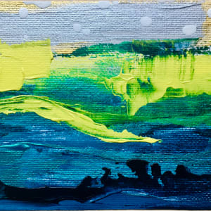 'Sun on the Ocean' Mini Paintings 1-2-3-4-5-6 by Julea Boswell 