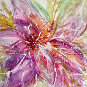 Winter Bloom by Michelle Dinelle Abstracts