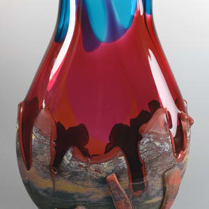 Desert Vista Sunset-Peach, Ruby, Turquoise 