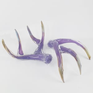 Antler Set-Lilac by North Rim Glass Jared & Nicole Davis 
