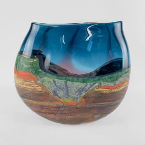 Mountain Vista-Thunder Mountain Sunset by North Rim Glass Jared & Nicole Davis 