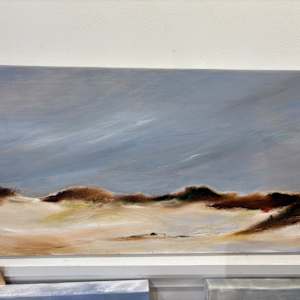 Winter Beach with Gray Skies by Marston Clough 