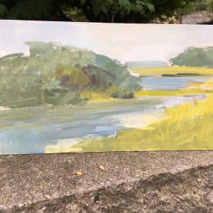 Out painting with my friends/ Late Summer Marshes by Marston Clough 
