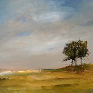 Lone Tree(Out painting, late autumn) by Marston Clough 