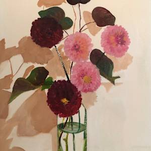 Bottle of Dahlias by Rosalie Street, Image 1.