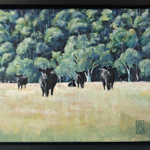 Cows with Gumtrees by Rosalie Street, Image 3.