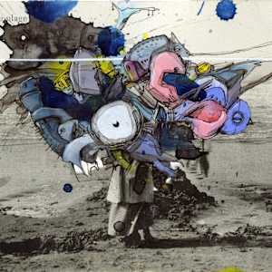 Szene am Strand by Peer Kriesel 