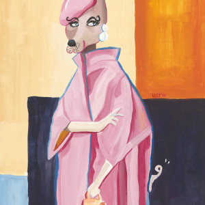 FASHIONHOUND 1:  MISS WHIPPET-INTO-SHAPE by Lucy Marshall aka THE DOGOPHILE