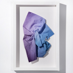 Purple blue crumpled by Aaron Farley