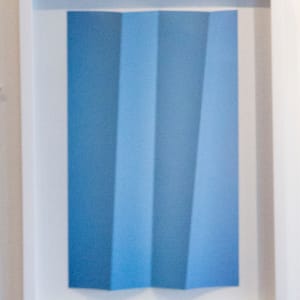 Blue Colorfield w/3 Folds by Aaron Farley 