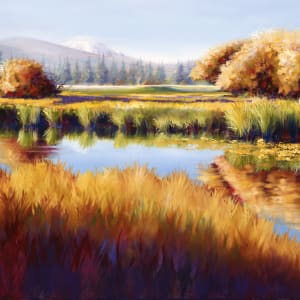 Autumn River Willows by Pat Cross