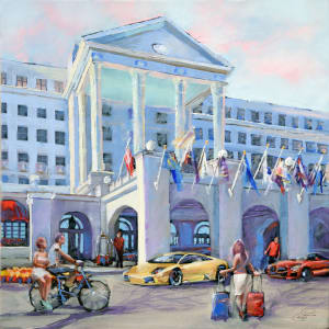 Patriotic Greenbrier Hotel by Pat Cross