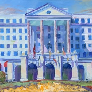 Greenbrier Hotel Panoramic by Pat Cross