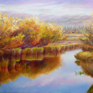 River Willow Reflections by Pat Cross