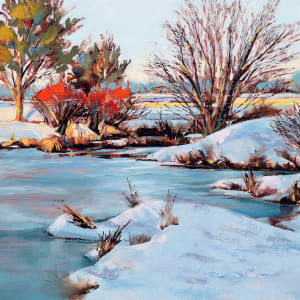 Winter on the Riverbank by Pat Cross