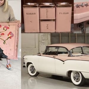 1950's Pink by Hannah Brown  Image: Studio view