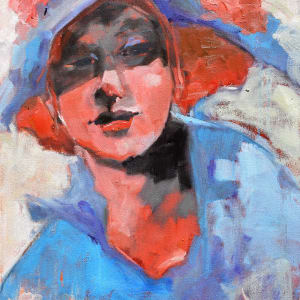 Blue Hat by Corinne Galla
