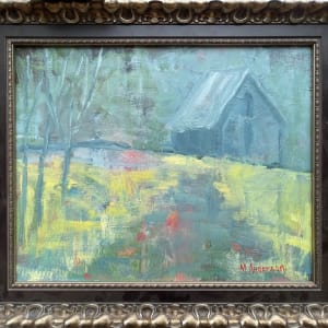 Morrow's Barn In Fog by Melissa Anderson  Image: framed